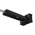 Slim Black Metal Wall Lamp With Intersecting Long Strip Design For Modern Indoor Lighting
