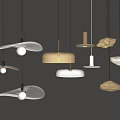 Modern Chandeliers With Unique Glass Shapes And Metal Frames For Interior Decor
