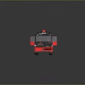 Modern Red Fire Truck 3D Model With Ladder And Emergency Rescue Equipment