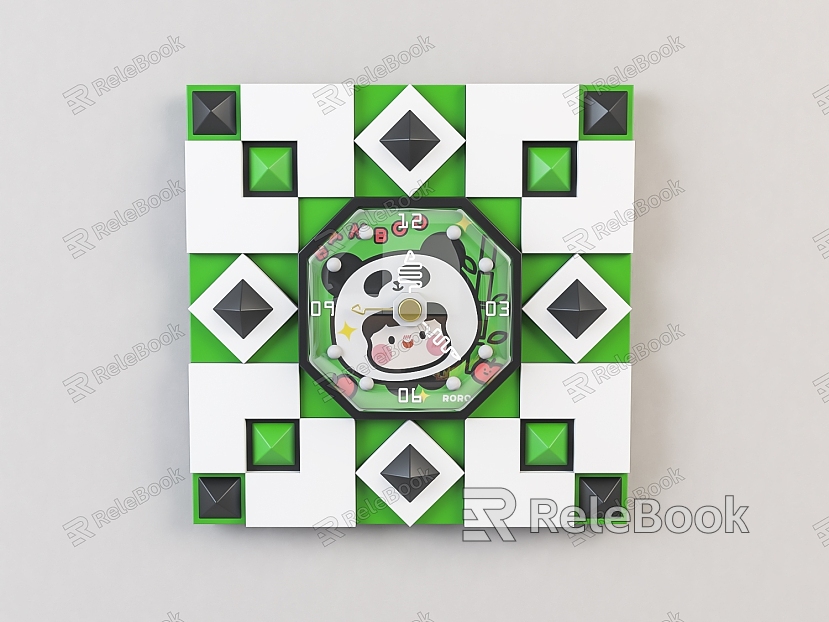 Modern cartoon children's wall clock model