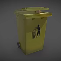 Trash Can Large Trash Can Outdoor Trash Can Community Trash Can Park Trash Can Low Face Number Low Model Simple Model Game Video Level Super Realistic High Precision 3d model