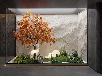Modern landscape sketch interior landscaping 3d model