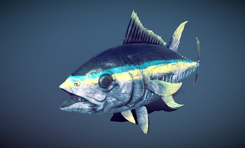 Modern Tuna 3d model