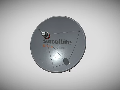 High Performance Satellite Dish Equipment With Weatherproof Design For Outdoor Signal Reception 3d model