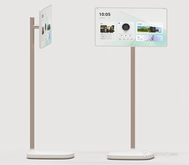 Standing Daily Electrical Appliances With Digital Screens Showing Time And 3d model 