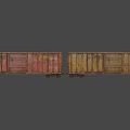 Rusted Functional Freight Train Car with Cargo Storage and Metal Frames