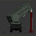 Military Weapon System With Mobile Missile Launcher Vehicle And Tactical Rocket