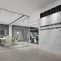Modern Public Office Space With Spacious Desks Computers Green Plants And Bright Windows