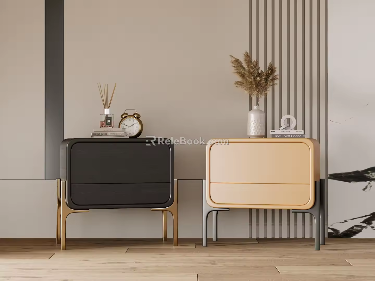 Modern bedside table 3d model
