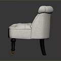 Elegant White Multi Seater Sofa with Button Tufted Padded Back Seat Black Legs Yellow Accents
