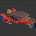 Futuristic Sci-Fi Concept Car With Sleek Aerodynamic Design And Futuristic Features