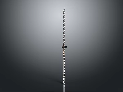 Durable Threaded Metal Rod Hardware Tool With Black Component For Industrial Use 3d model