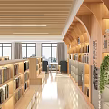 Modern Library 3d model