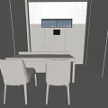 Modern Interrogation Room 3d model