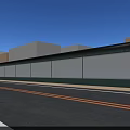 Urban Road Infrastructure With Multiple Traffic Lanes Green Belts And Residential Buildings