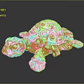 Turtle Cartoon Turtle Snapping Turtle Chickbill Turtle Reptile Cold Blooded Animal Reptile Class 3d model