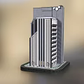 Modern High Rise Office Building Featuring Glass Facade And Multiple Floors Structure 3d model