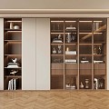 08 Bookcase Modern Bookcase 3d model