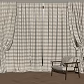 Neutral Tone Curtains With Sheer Layers For Cozy Living Room Mountain View