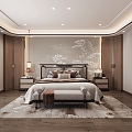 New Chinese bedroom 3d model