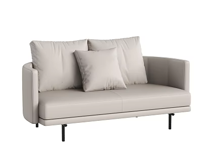Three-seat sofa 3d model
