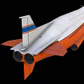 modern submarine-driven powered cargo submarine 3d model