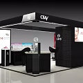 Olay Specialty Store With Modern Design Product Displays And Advertising Billboards