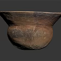 Handcrafted Earthenware Bowl With Wide Rim And Textured Surface For Daily Use