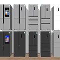 Modern refrigerator 3d model