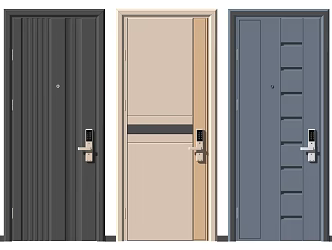 Modern Door Entry Door 3d model