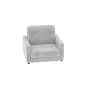 Gray Upholstered Single Sofa With Modern Minimalist Design And Comfortable Armrests 3d model