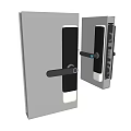 Door Lock Modern Smart Lock Fingerprint Lock Password Lock 3d model