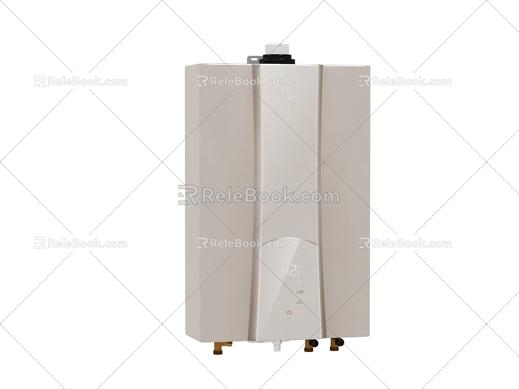 gas water heater 3d model