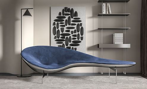 Modern B & B Italia chaise longue 3d model