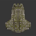 Ancient Stone Architectural Structure With Moss Covered Surface And Textured Design