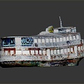 Industrial LOFT Ship Hulk Ship Abandoned Ship Hulk Ship Cruise Ship 3d model