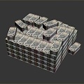 US Dollar Bills US Dollar Banknotes Paper Banknotes Articles 3d model