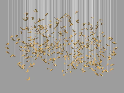 Light Luxury Chandelier Art Chandelier Hall Chandelier 3d model