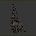 Natural Stone Wood Home Decor Sculpture With Irregular Brown Rough Surface