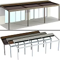 Outdoor Canopy Design Featuring Metal Frame And Different Roof Color Options
