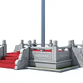 National Flags In Various Outdoor Display Scenes With Multiple Flagpoles And Platforms