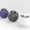 Sony Bluetooth Speakers in Purple Black White Spherical Portable Design