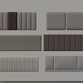 Modern Soft Upholstered Wall Panels With Various Textured Designs And Neutral Colors