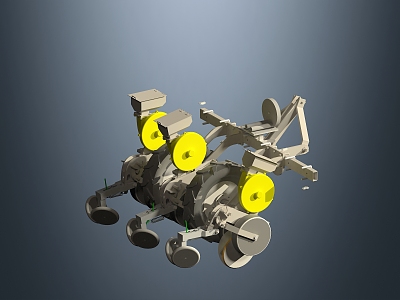 modern seeder automatic seeder 3d model