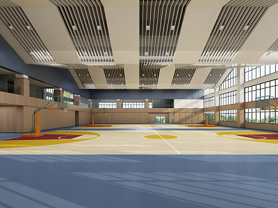 modern gymnasium 3d model