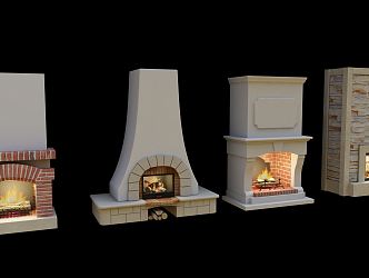 Modern stove 3d model