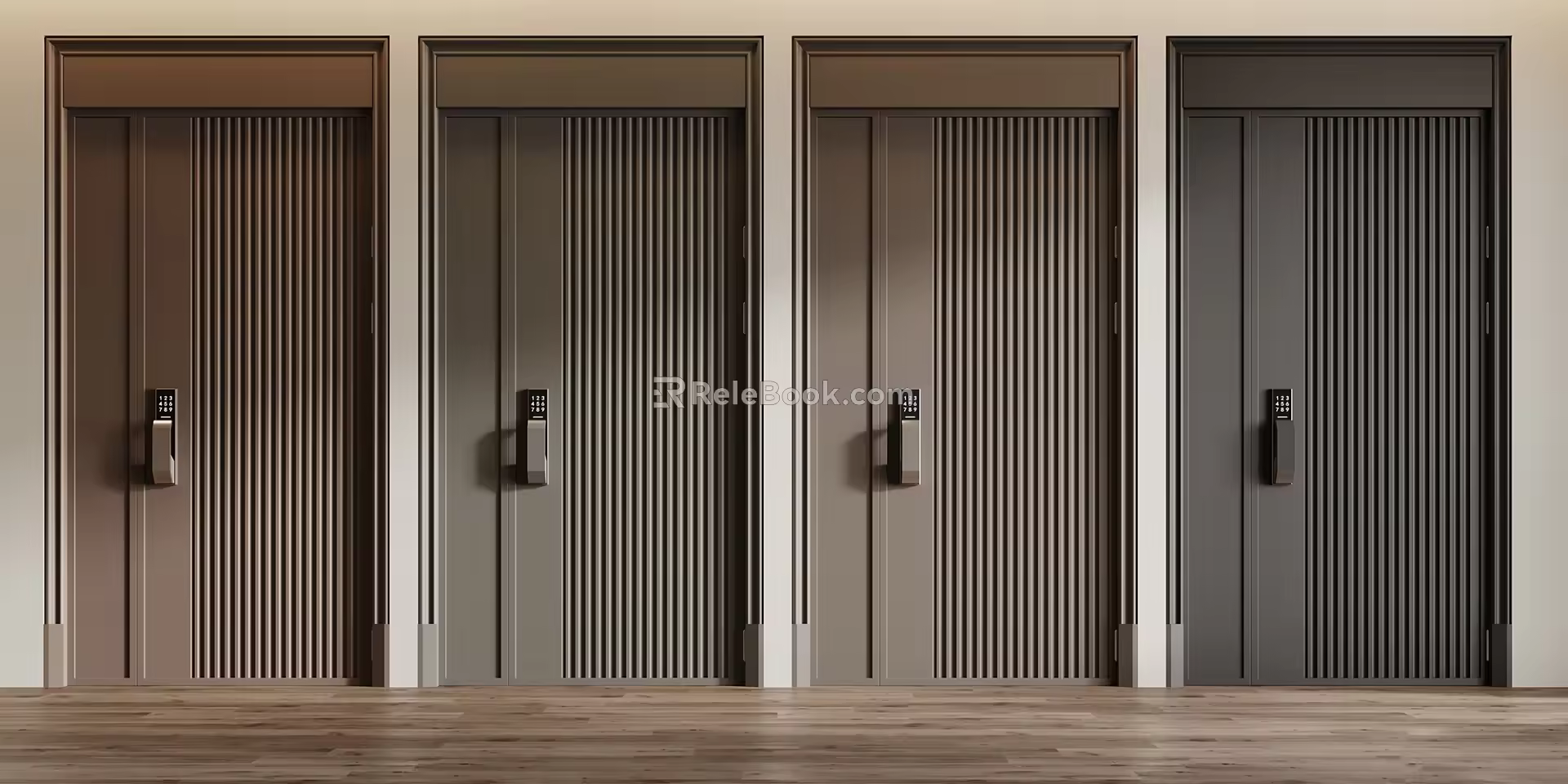 Modern security door 3d model