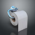 Essential Household Toilet Paper Roll with Sturdy Chrome Wall Mounted Holder for Bathroom Use