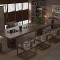 Modern Chinese Style Solid Wood Tea Table And Chairs Set For Elegant Home Tea Room