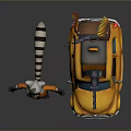 Self-made armed car modified car modified car chariot doomsday car self-made car self-made car modified car 3d model